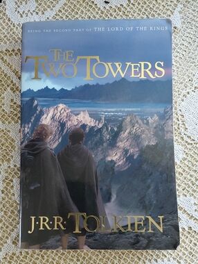 The Two Towers by J.R.R. Tolkien - Gold & Blue Cover
